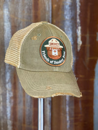 Thumbnail for Friends Of Smokey Bear Hat- Distressed Sage Green Snapback