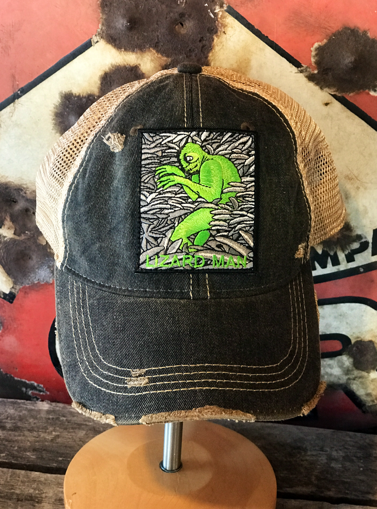 Lizard Man Cryptid Baseball Cap