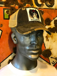 Thumbnail for MOTHMAN Cryptid Series Hat - Distressed Black Snapback