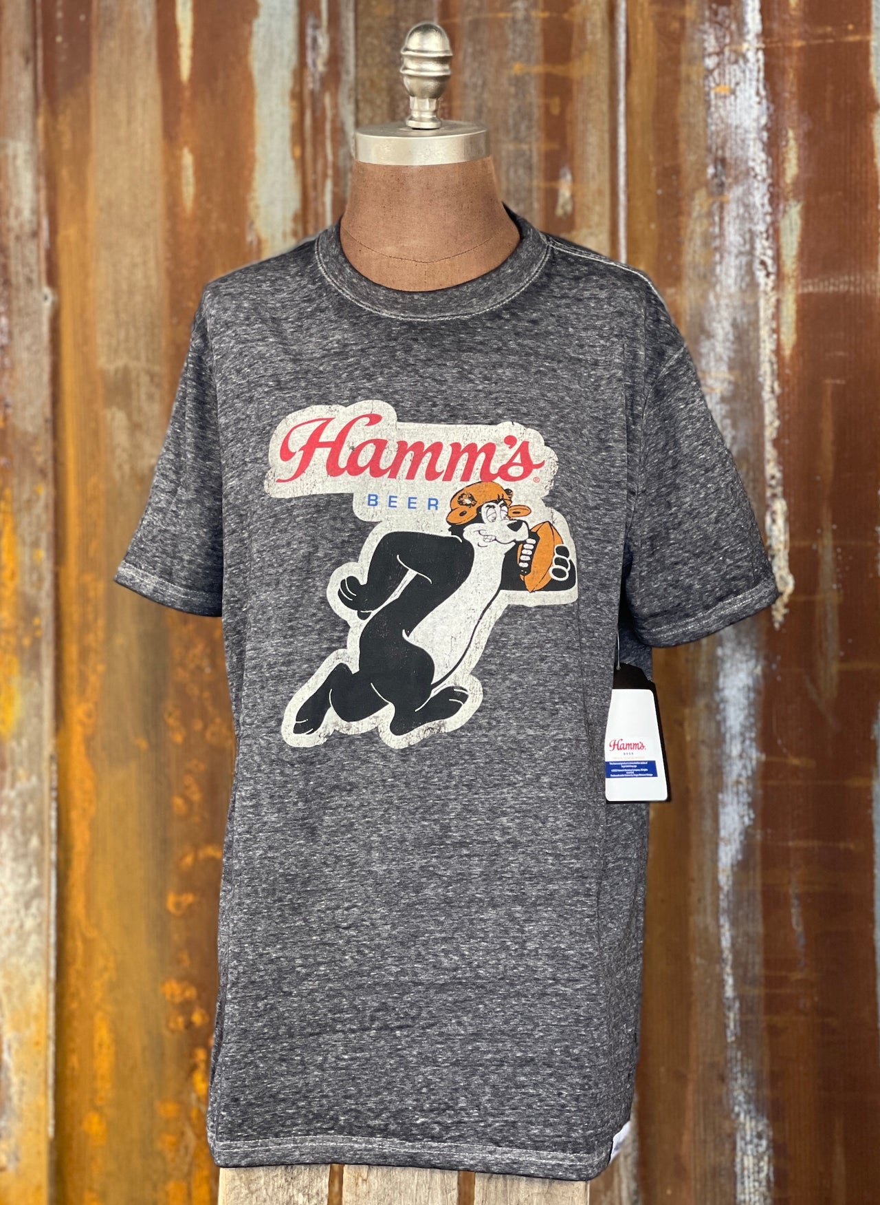 Hamm's Football Bear tee Angry Minnow