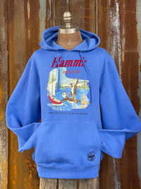 Thumbnail for Hamm's Sailboat Bear Hoodie- Royal Blue