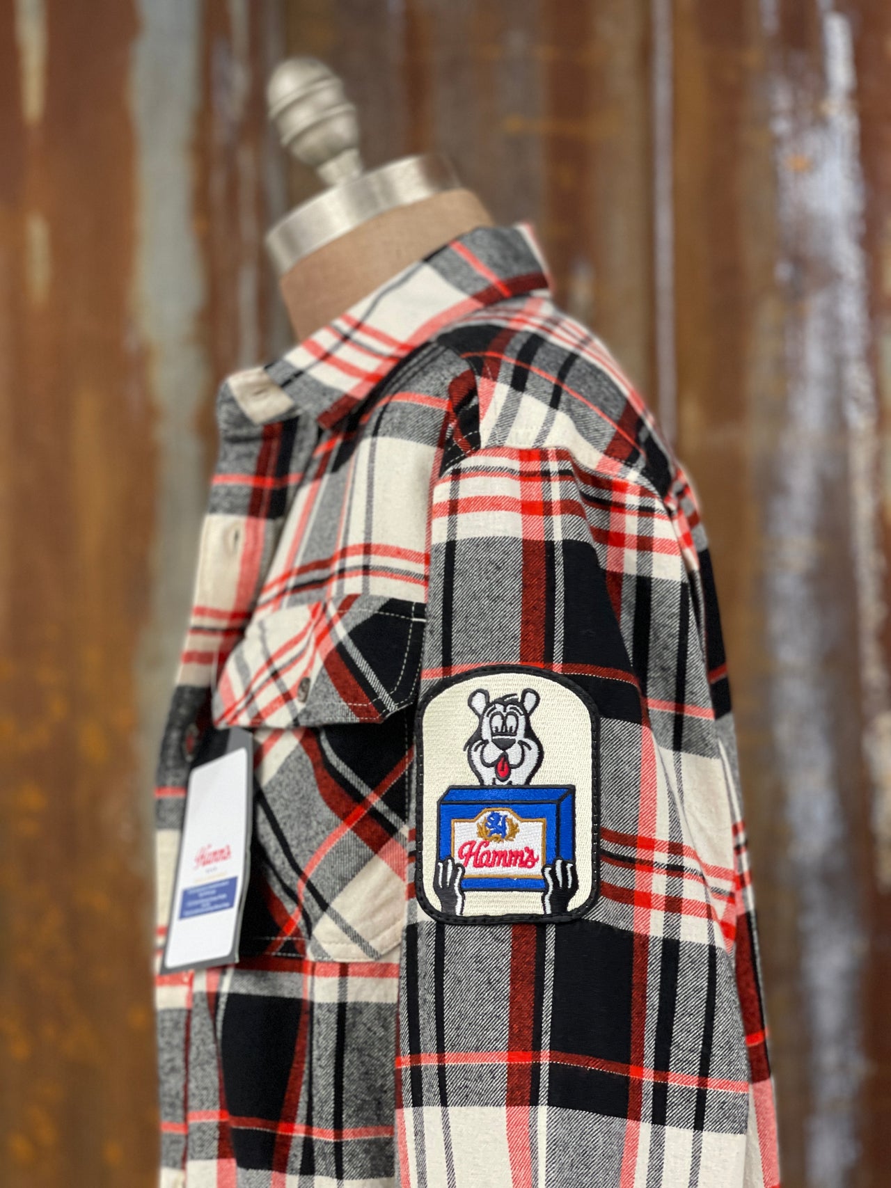 Hamm's Football Bear Flannel- Classic Licorice Whip