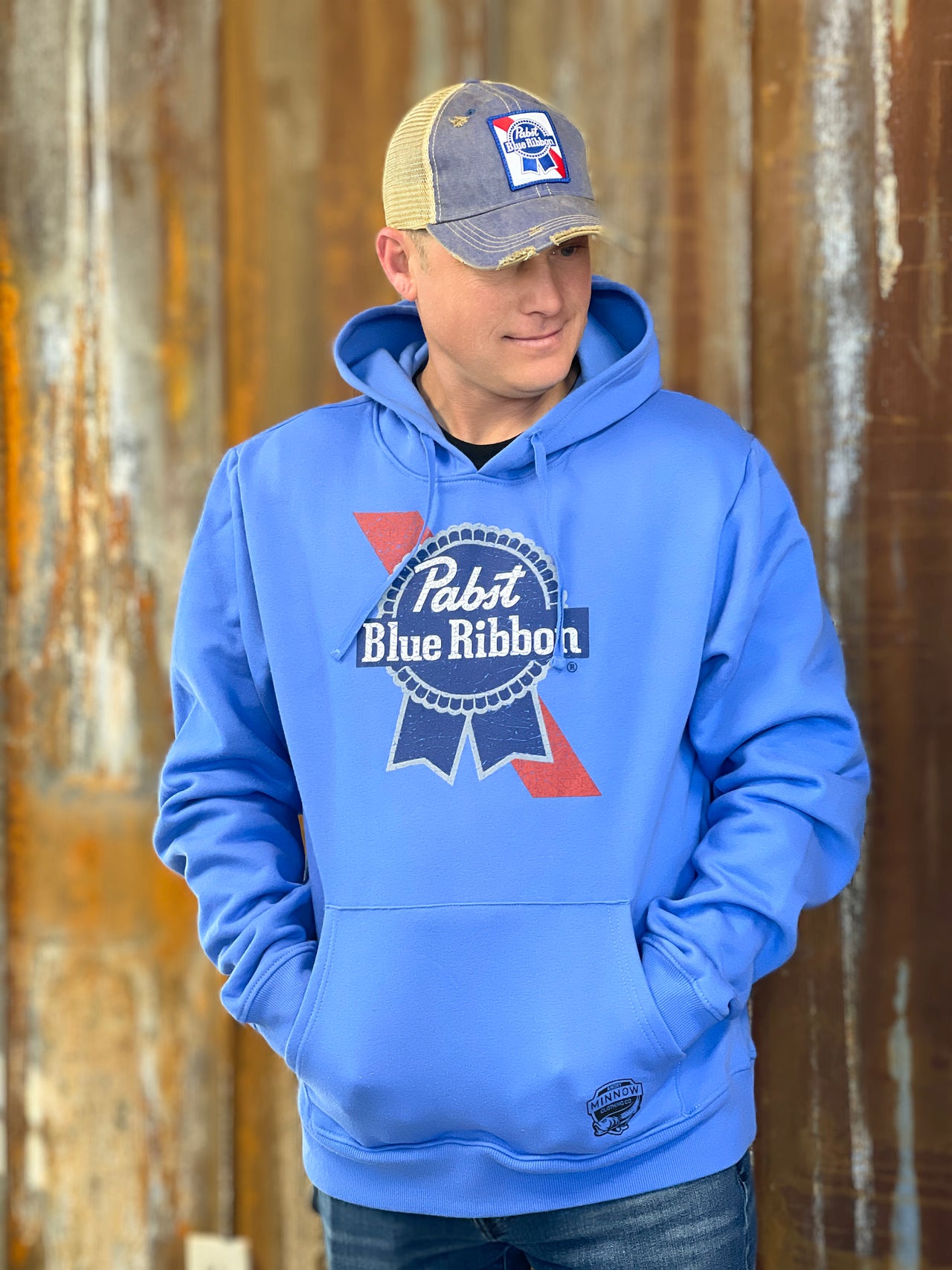 Pabst Hoodie Angry Minnow Vintage