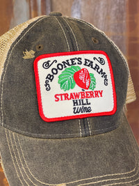 Thumbnail for House party STRAWBERRY Version Hat -Distressed Black