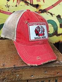 Thumbnail for Muncy Chief Seed Patch Hat- Distressed Red