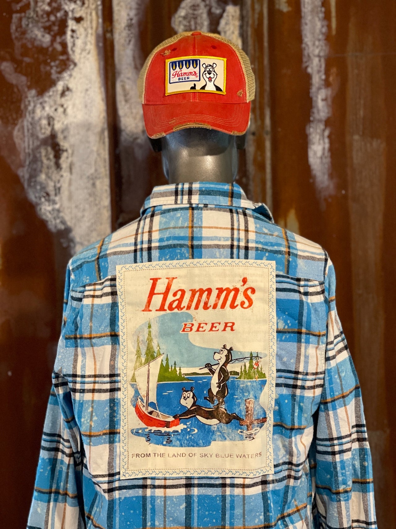 Hamm's Beer Art Flannel Retro Style