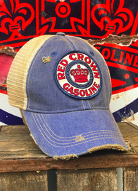 Thumbnail for Red Crown Gasoline Distressed Baseball Cap