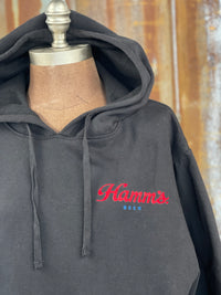 Thumbnail for Hamm's Hockey Bear Hoodie- Classic Black